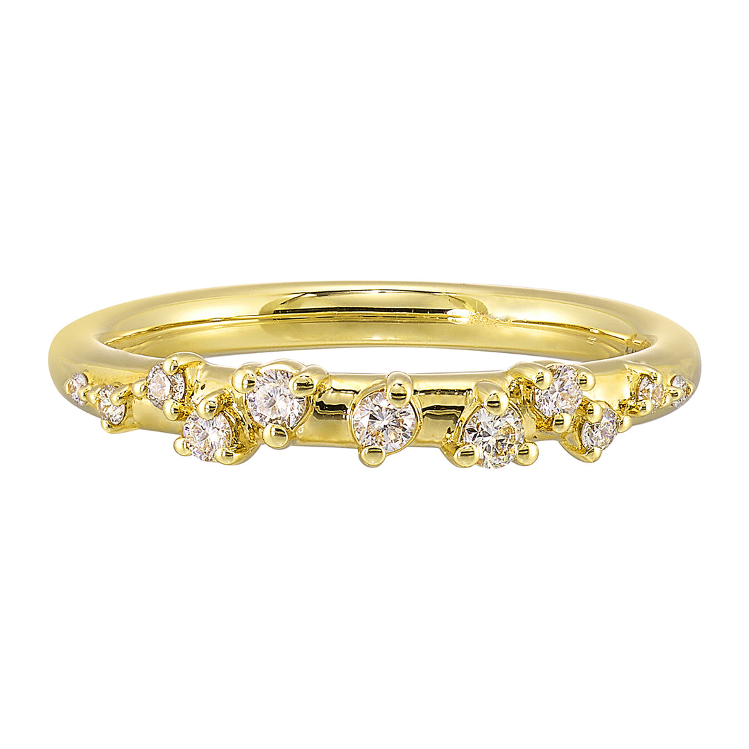 14Kt Yellow Gold Diamond 1/6Ctw Ring