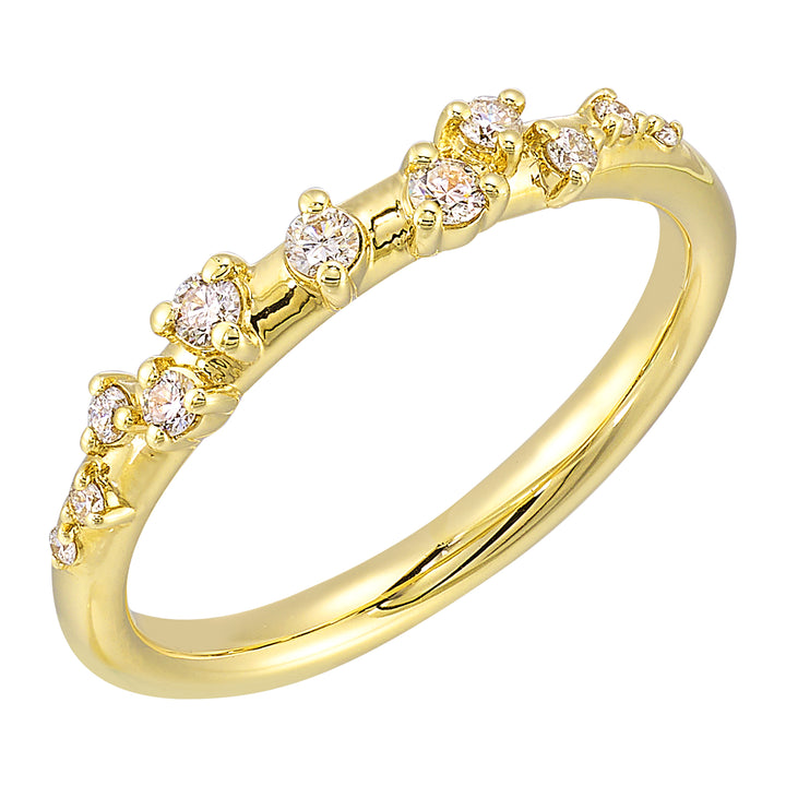 14Kt Yellow Gold Diamond 1/6Ctw Ring