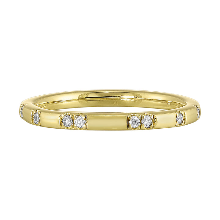 14Kt Yellow Gold Diamond 1/12Ctw Ring