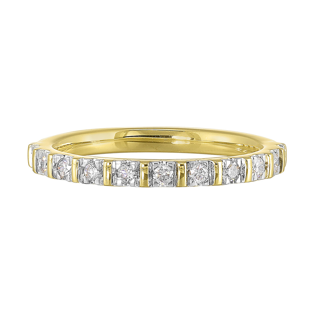14Kt Yellow Gold Diamond 1/5Ctw Ring