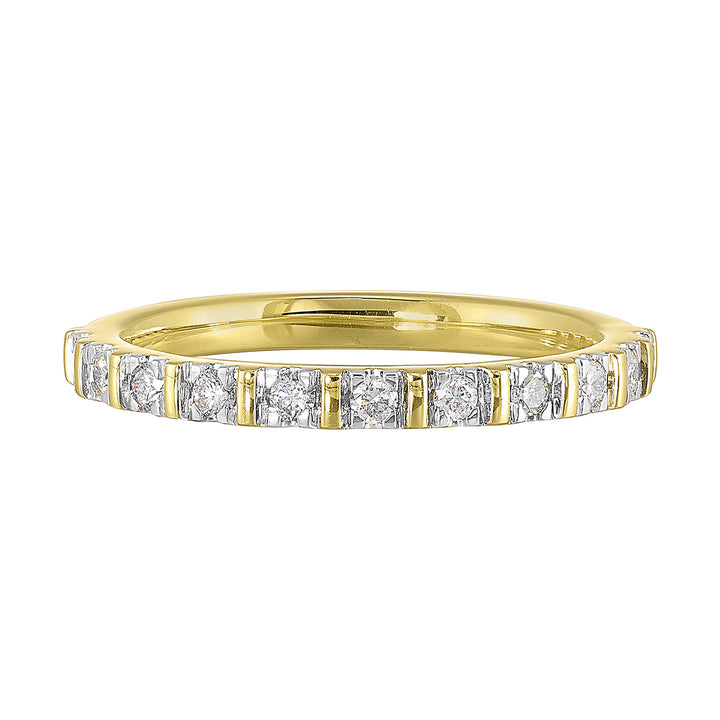 14Kt Yellow Gold Diamond 1/5Ctw Ring