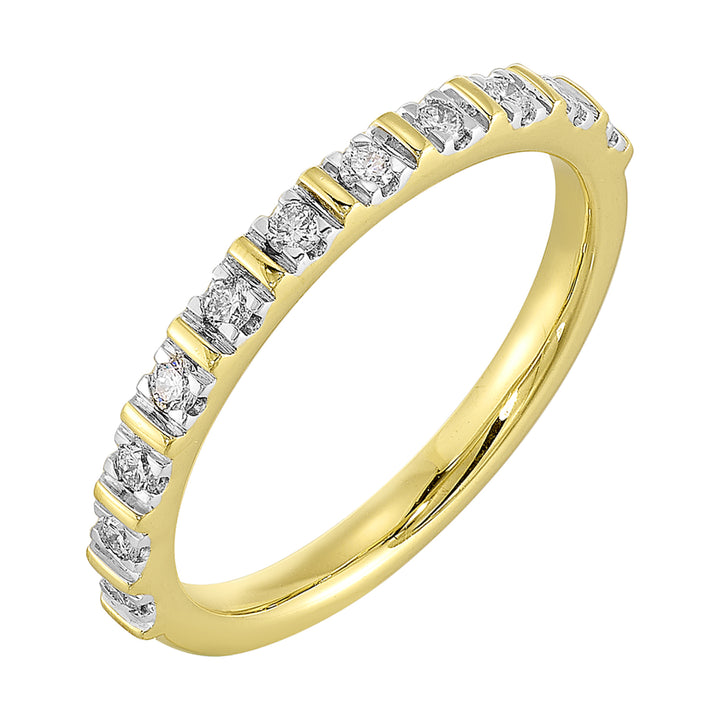 14Kt Yellow Gold Diamond 1/5Ctw Ring