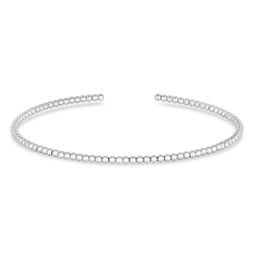 14K Gold 2mm Bead Cuff