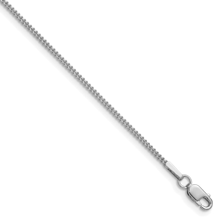 14k White Gold .9mm Franco Chain