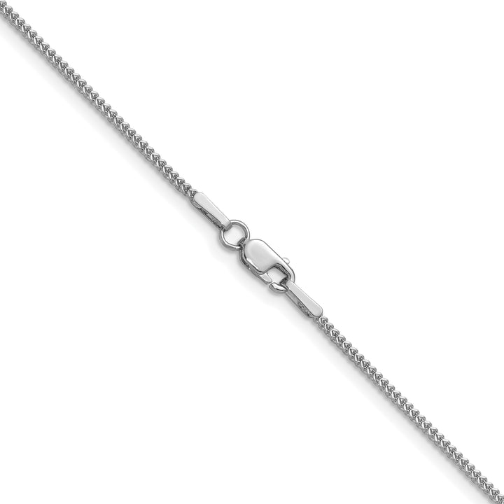 14k White Gold .9mm Franco Chain