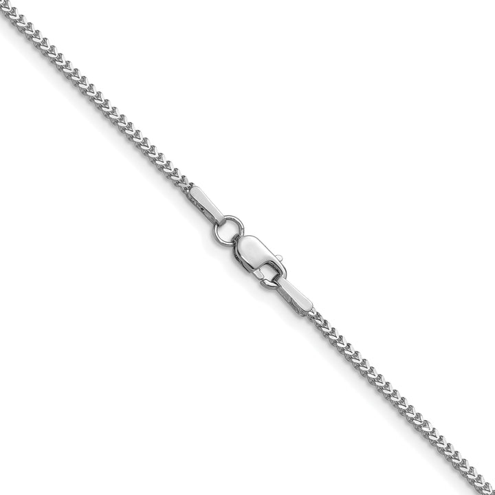 14k White Gold 1.0mm Franco Chain