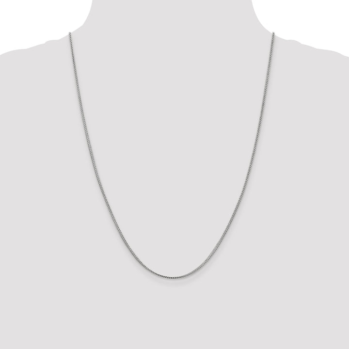 14k White Gold 1.0mm Franco Chain
