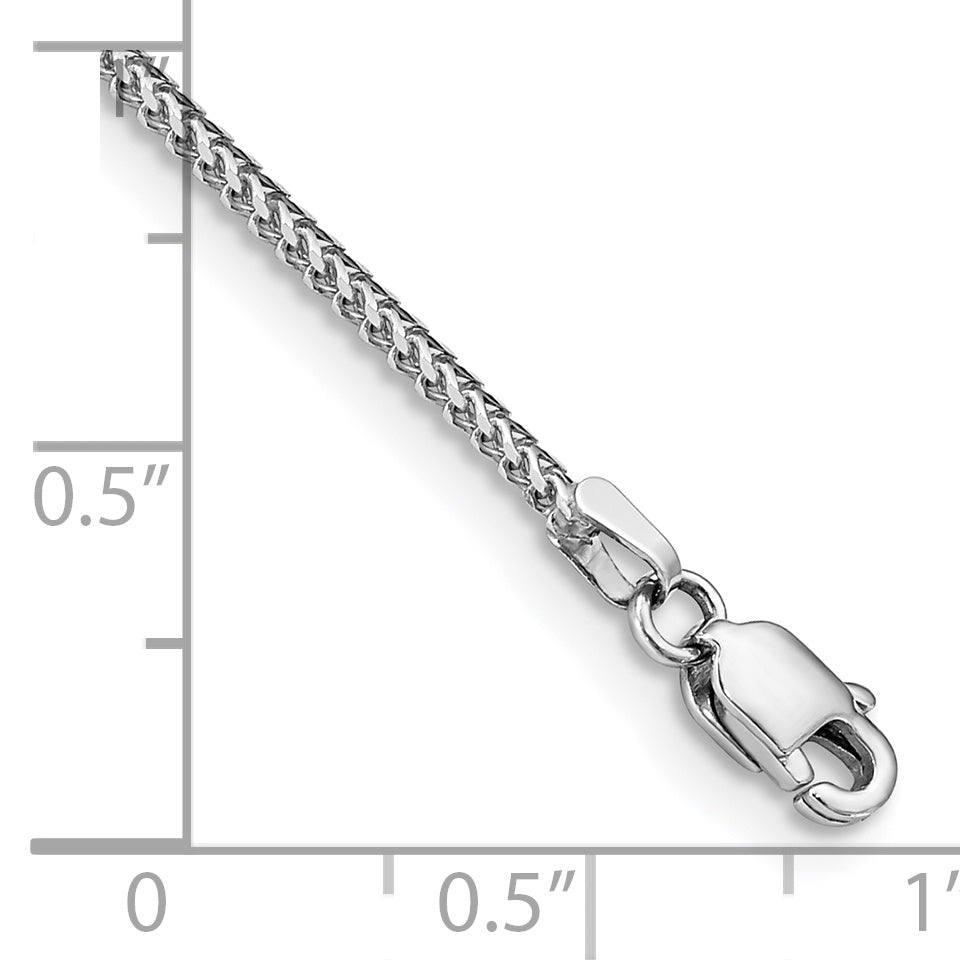 14k White Gold 1.0mm Franco Chain
