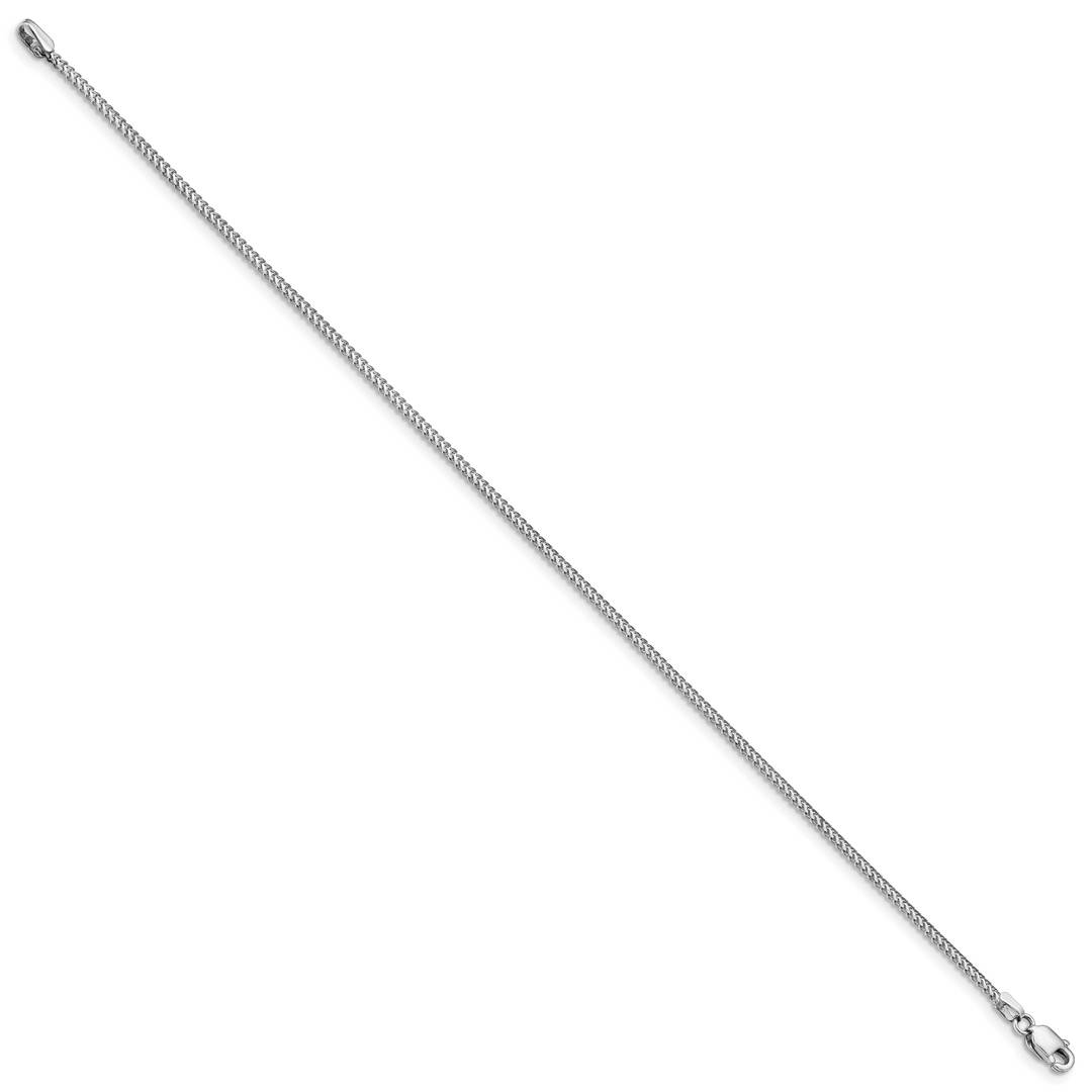 14k White Gold 1.0mm Franco Chain