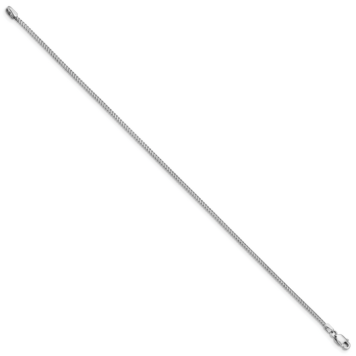 14k White Gold 1.0mm Franco Chain