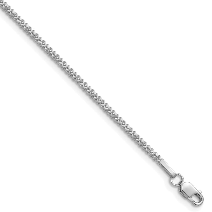 14k White Gold 1.3mm Franco Chain
