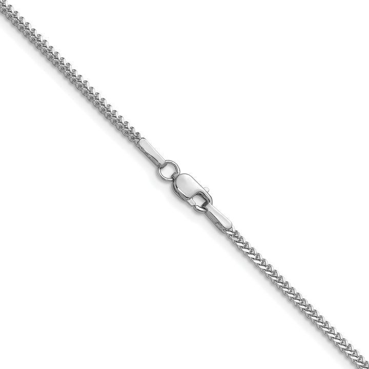 14k White Gold 1.3mm Franco Chain