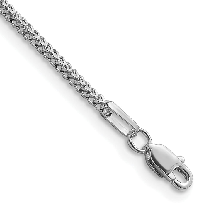 14k White Gold 1.3mm Franco Chain