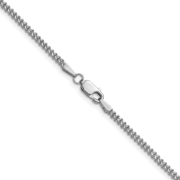 14k White Gold 1.5mm Franco Chain