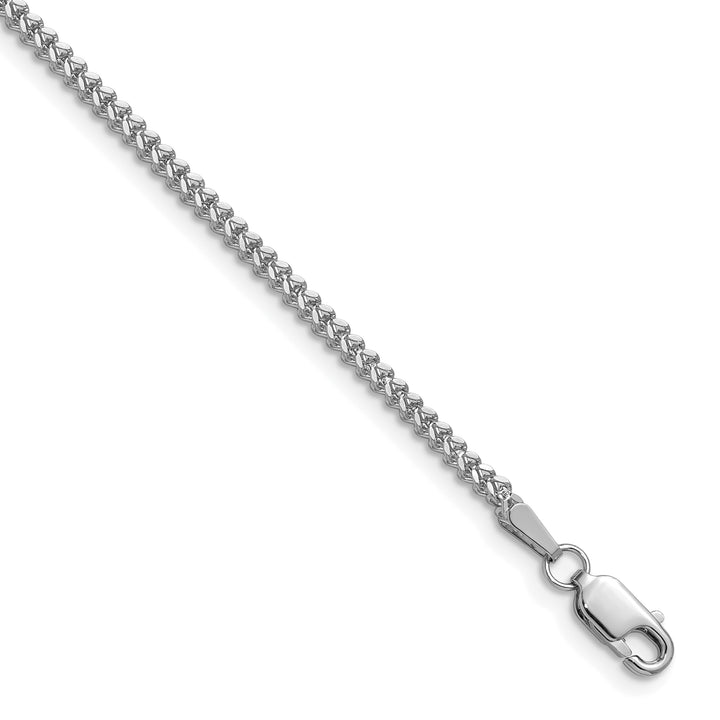 14k White Gold 1.5mm Franco Chain