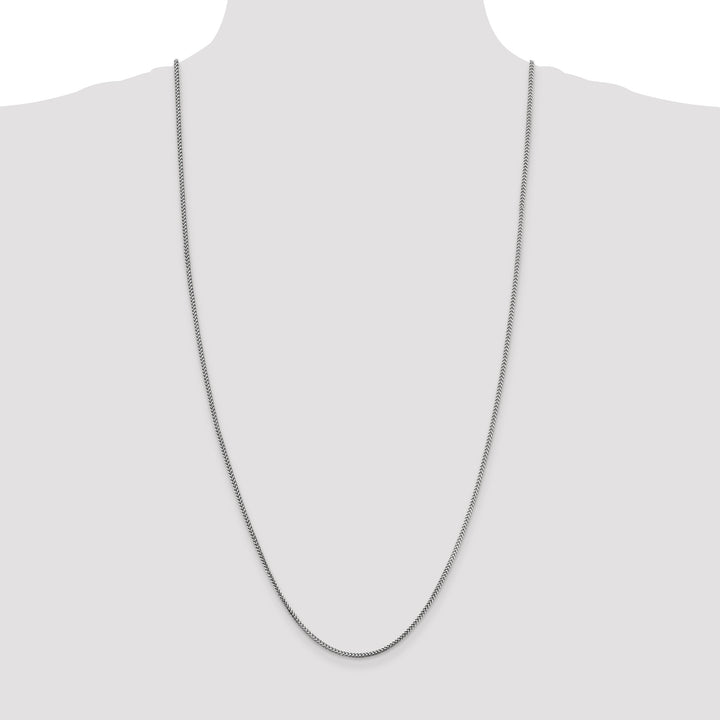 14k White Gold 1.5mm Franco Chain