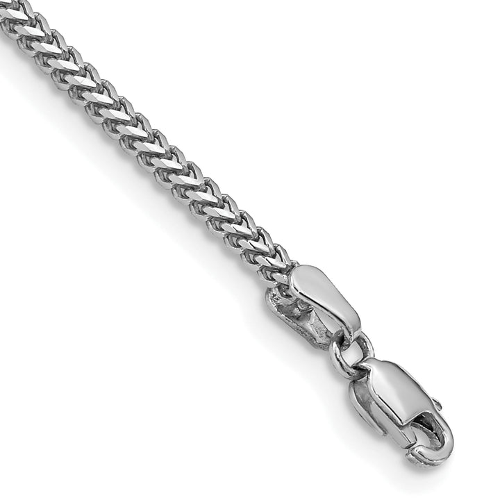 14k White Gold 1.5mm Franco Chain