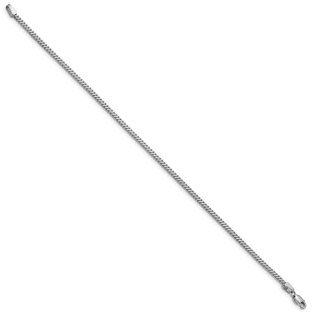 14k White Gold 1.5mm Franco Chain