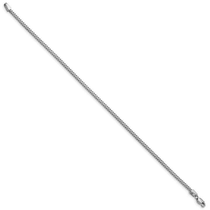 14k White Gold 1.5mm Franco Chain