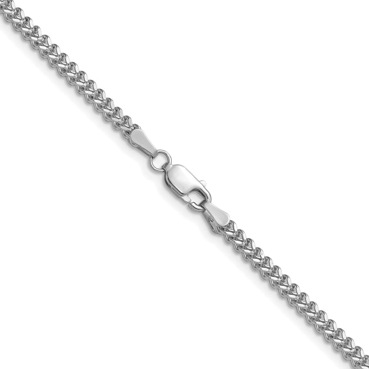 14k White Gold 2.0mm Franco Chain