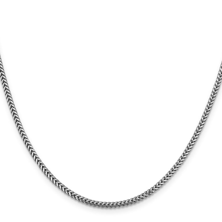 14k White Gold 2.3mm Franco Chain