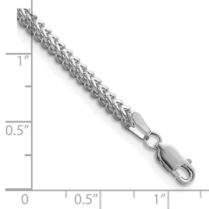 14k White Gold 2.3mm Franco Chain