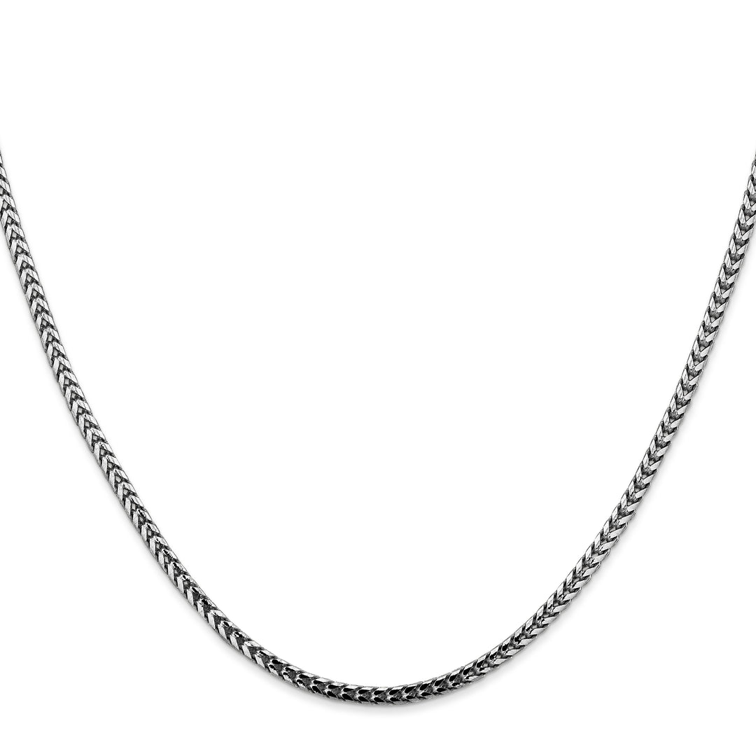 14k White Gold 2.5mm Franco Chain