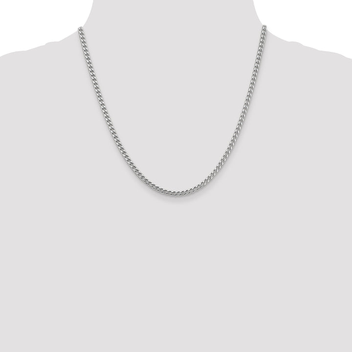 14k White Gold 3mm Franco Chain