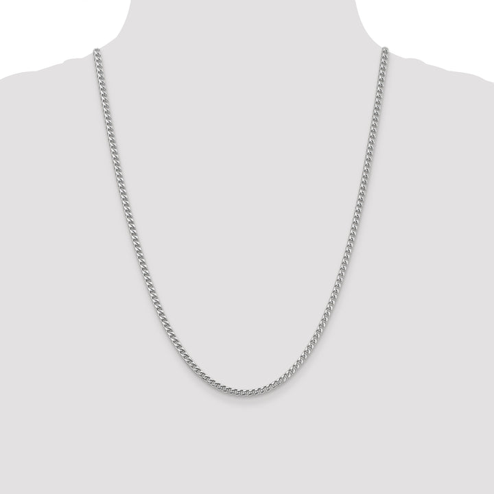 14k White Gold 3mm Franco Chain