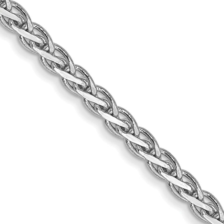 14k White Gold 1.9mm Flat Wheat Chain