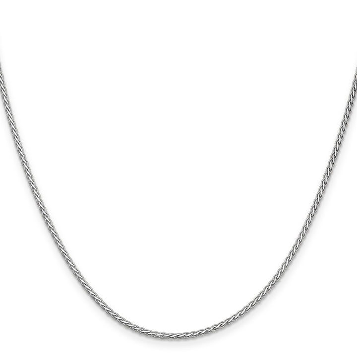 14k White Gold 1.9mm Flat Wheat Chain