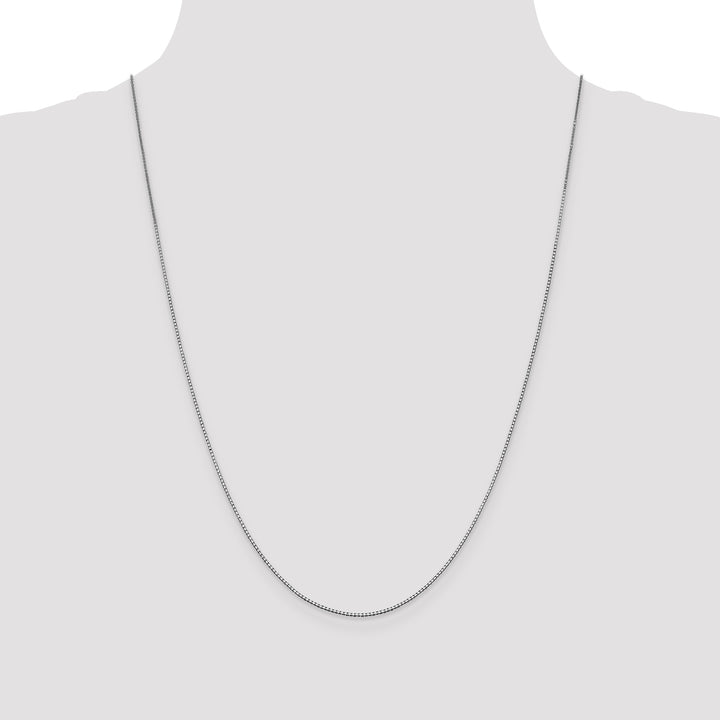 14k White Gold .95mm Box Chain