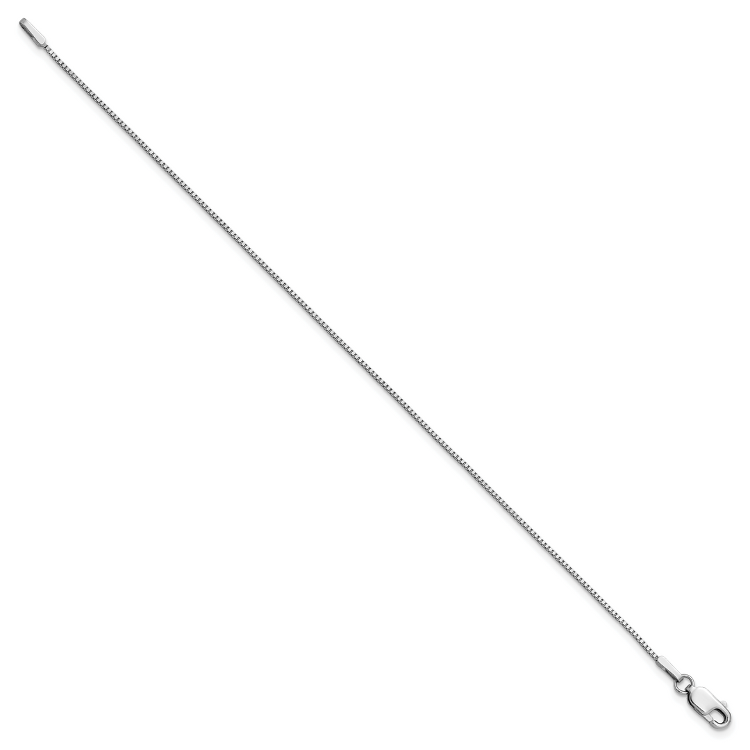14k White Gold .95mm Box Chain