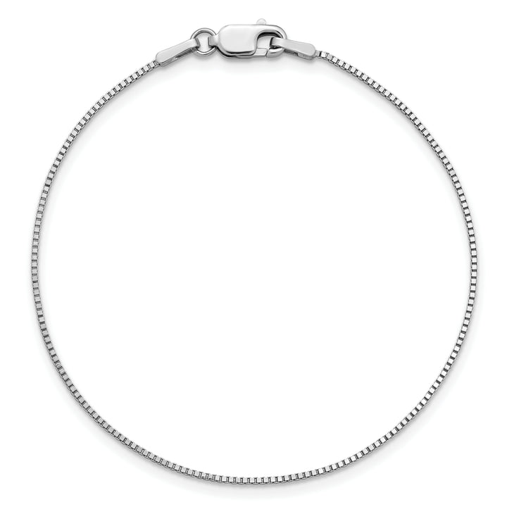14k White Gold .95mm Box Chain