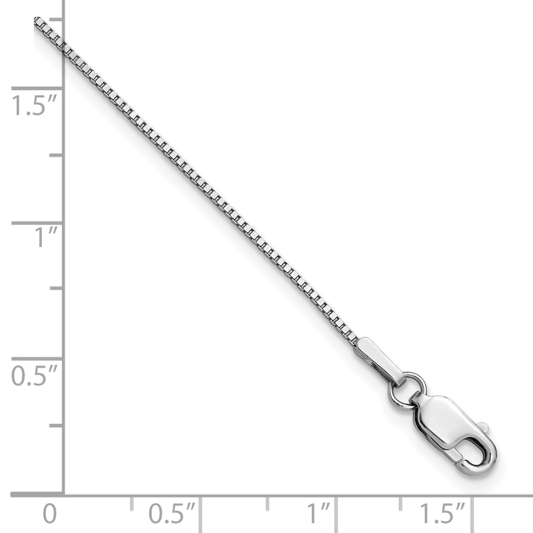 14k White Gold .95mm Box Chain