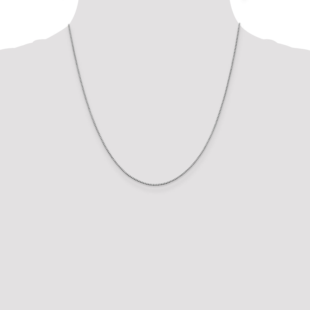 14k White Gold .95mm Box Chain