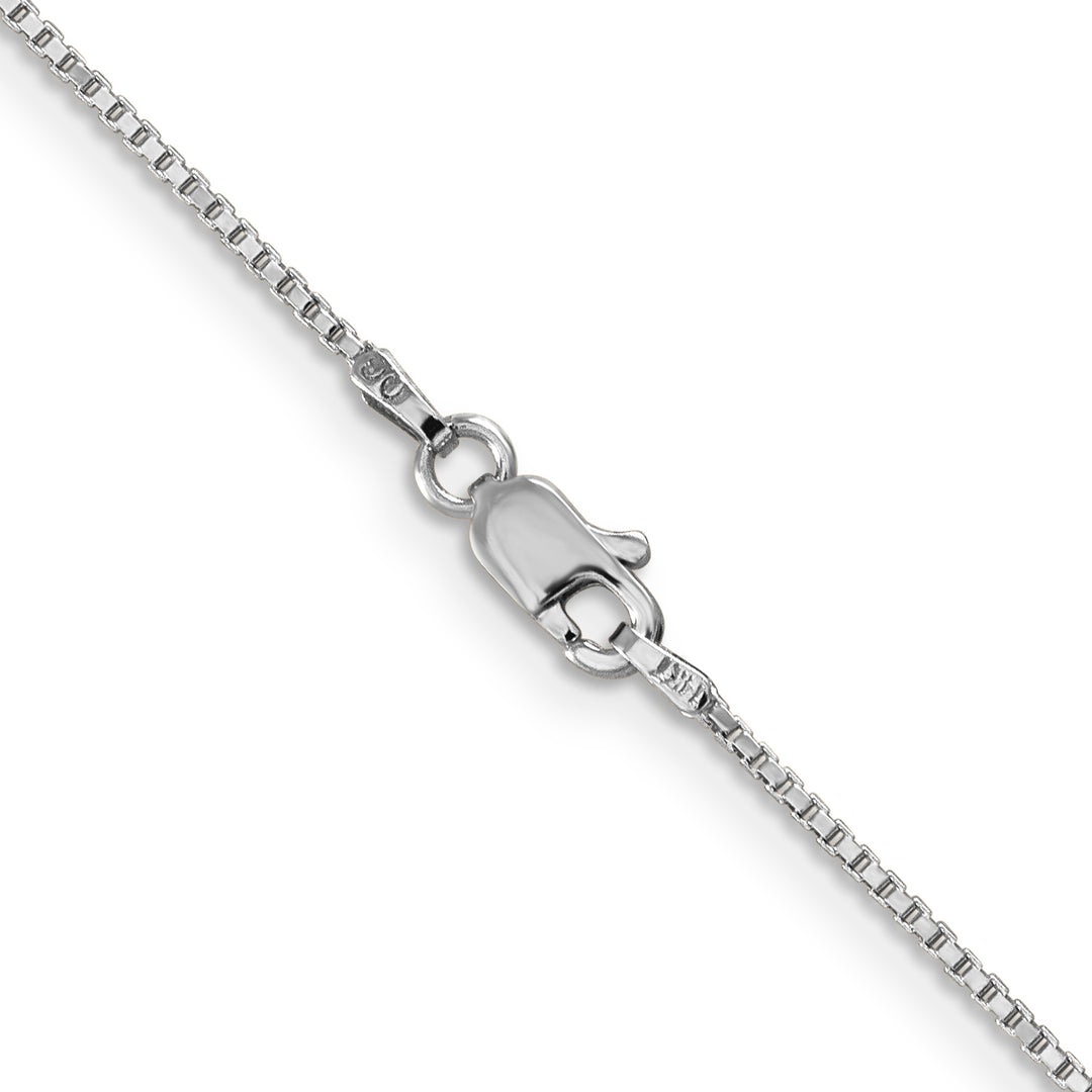 14k White Gold 1mm Box Chain