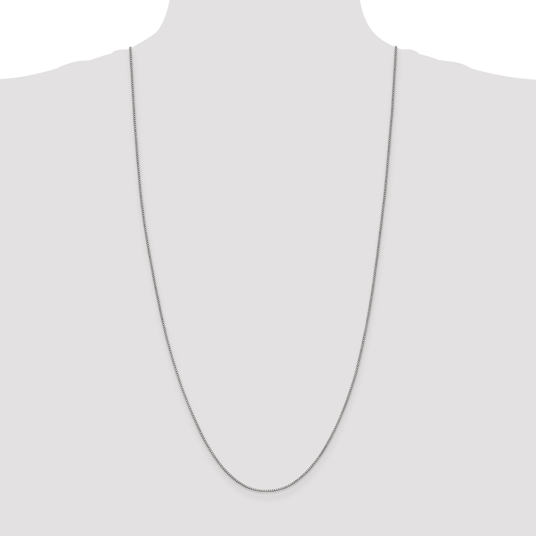 14k White Gold 1mm Box Chain