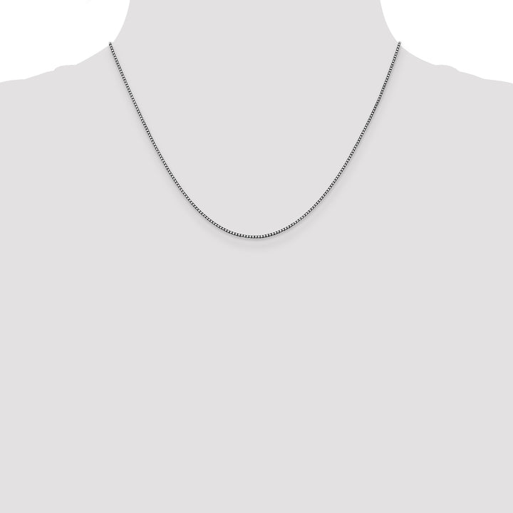 14k White Gold 1.05mm Box Chain