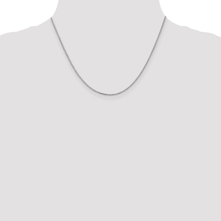 14k White Gold 1.1mm Box Chain