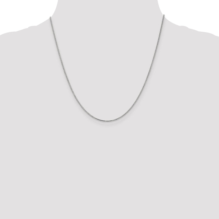 14k White Gold 1.1mm Box Chain