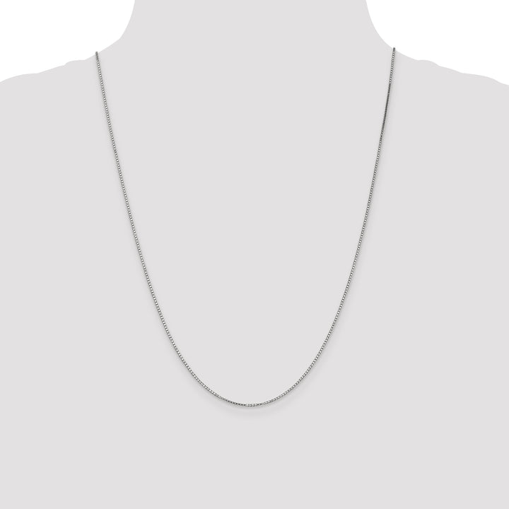 14k White Gold 1.1mm Box Chain