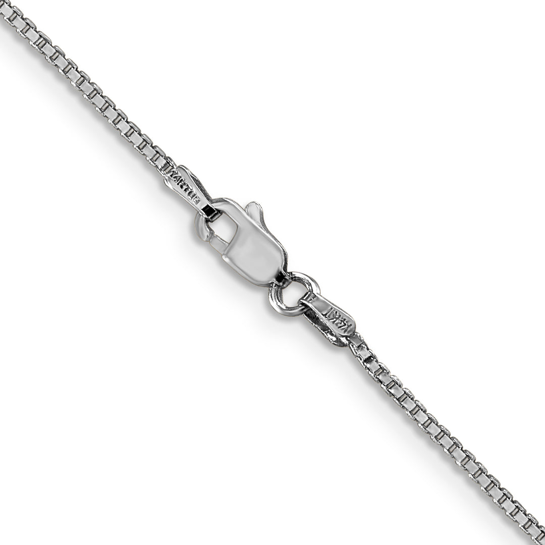 14k White Gold 1.1mm Box Chain
