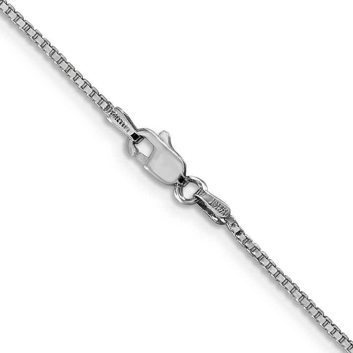 14k White Gold 1.1mm Box Chain