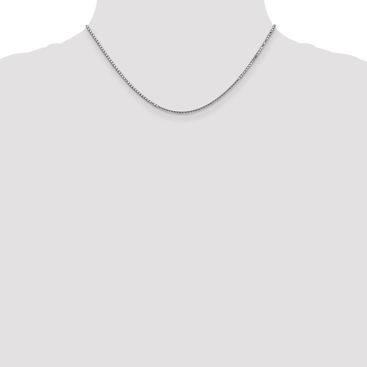 14k White Gold 1.5mm Box Chain