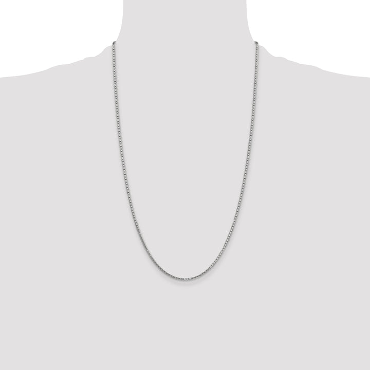 14k White Gold 1.9mm Box Chain