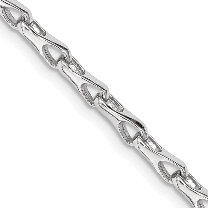 14k WG Hand Polished 3.5mm Fancy Link Chain