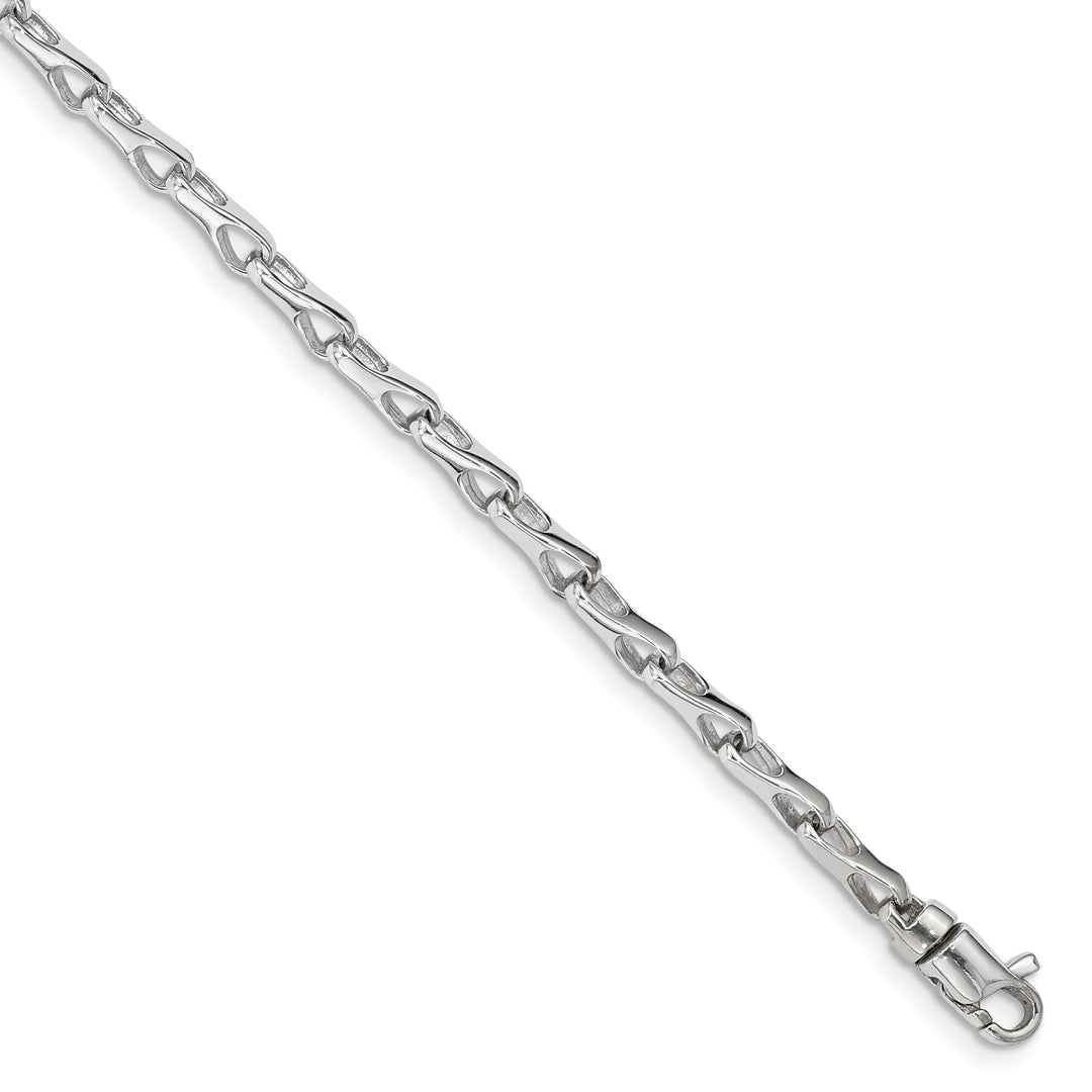 14k WG Hand Polished 3.5mm Fancy Link Chain
