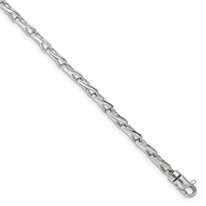 14k WG Hand Polished 3.5mm Fancy Link Chain