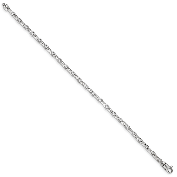 14k WG Hand Polished 3.5mm Fancy Link Chain
